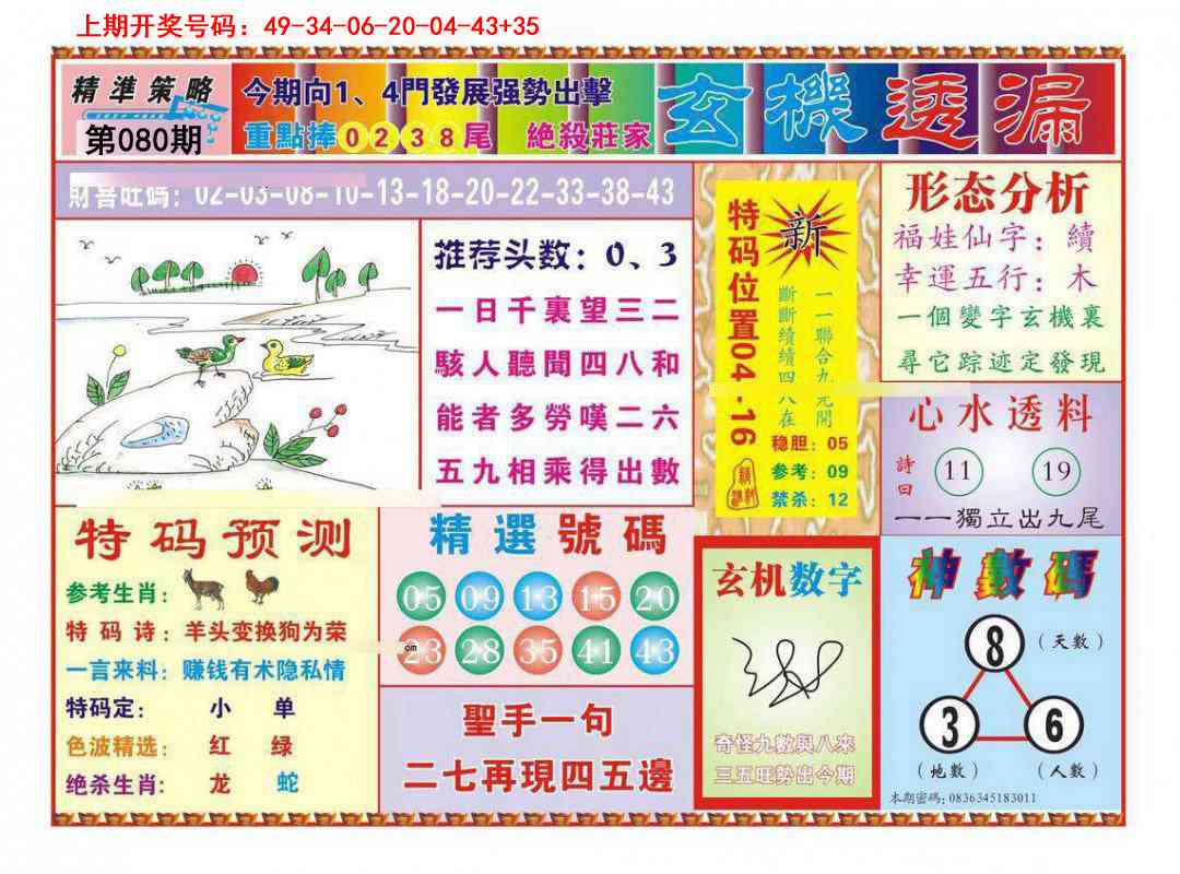 080期玄机透漏[图]
